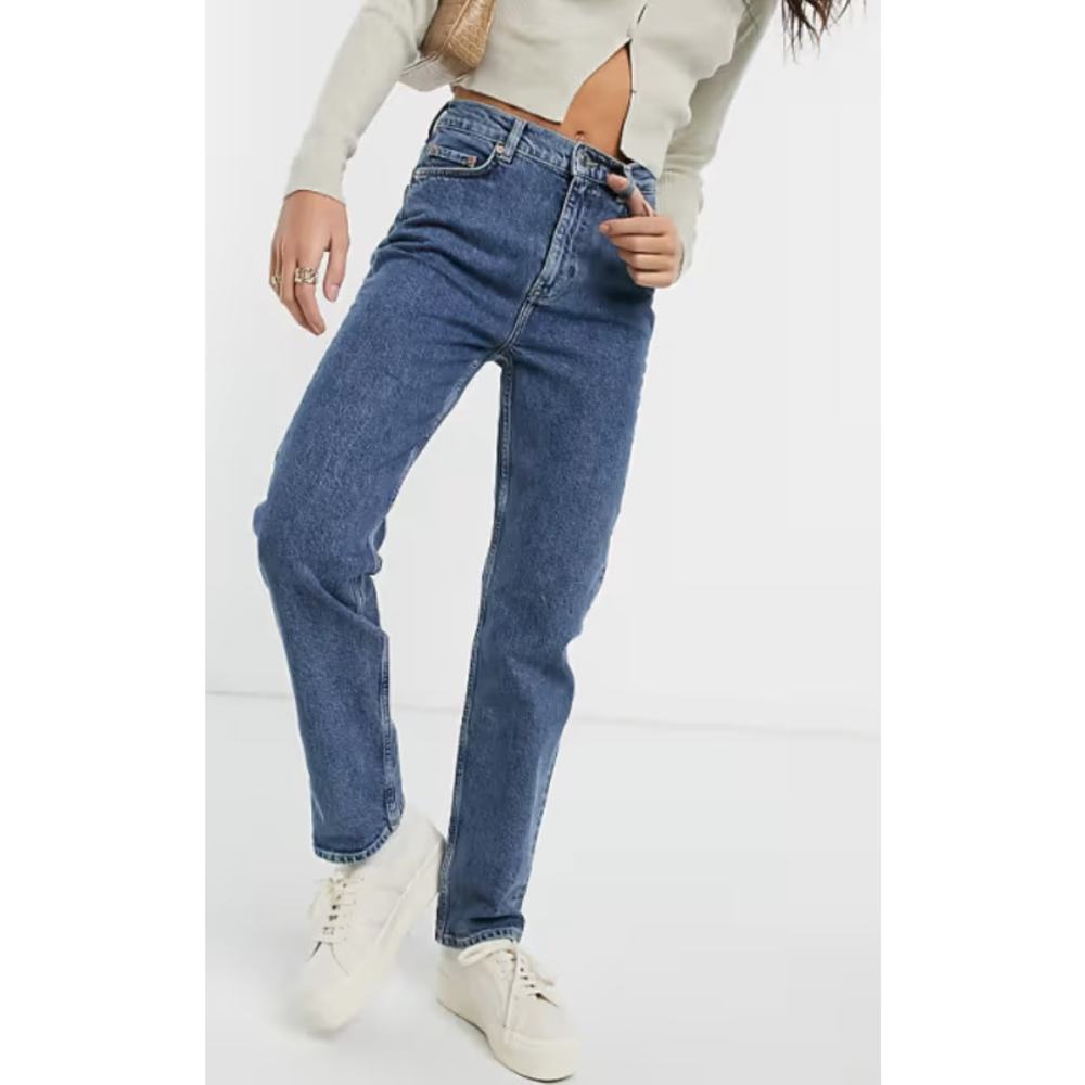 & Other Stories 'Favourite' Blue Cut Denim Jeans Size 27/30